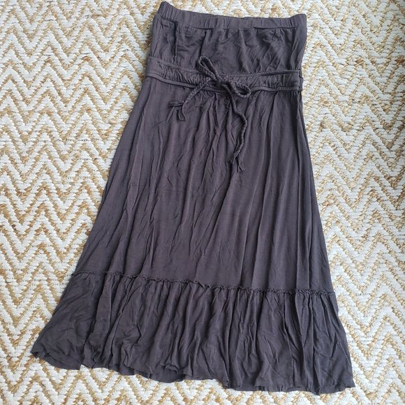 Zenana Outfitters Dark Gray Tube Dress SMALL - Picture 8 of 8